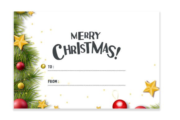Christmas Card with Ornaments: Festive Illustrations