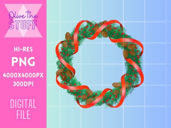 Christmas Wreath PNG: Premium Illustrations