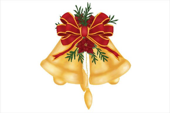 Golden Christmas Bells: Premium Illustrations