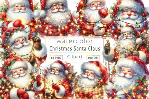 Santa Claus Wrapped in Christmas Lights Review