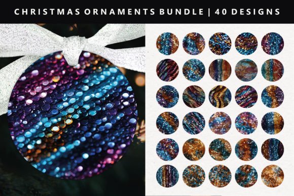 Sequin Christmas Ornament Bundle: Illustrations Review