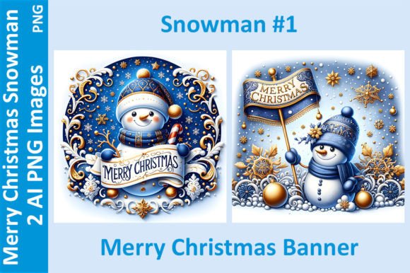 Snowman Christmas Banner 1 - 2 PNGs: Designer Review